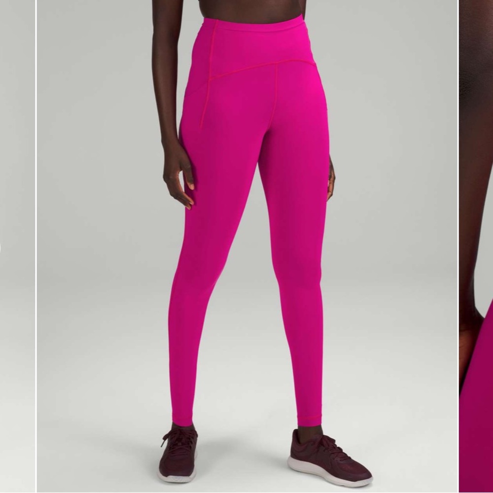 NWT lululemon Swift Speed HR 28” neon pink